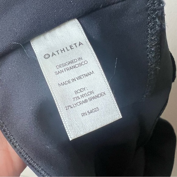 Athleta Stellar Tight Two Tone Navy & Black Leggings S - Picture 7 of 8